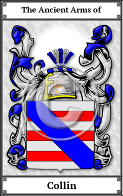 Collin Family Crest Download (JPG)  Book Plated - 150 DPI