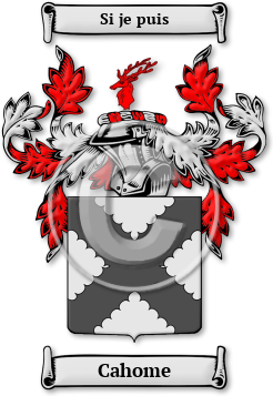 Cahome Family Crest Download (jpg) Legacy Series - 150 DPI