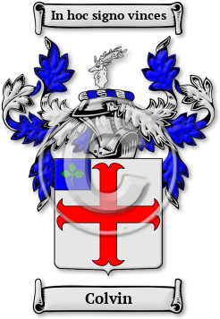 Colvin Family Crest Download (jpg) Legacy Series - 150 DPI