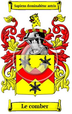 Le comber Family Crest/Coat of Arms