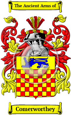 Comerworthey Family Crest/Coat of Arms