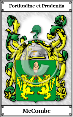 McCombe Family Crest Download (JPG)  Book Plated - 150 DPI