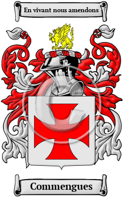 Commengues Family Crest/Coat of Arms