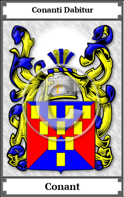 Conant Family Crest Download (JPG)  Book Plated - 150 DPI
