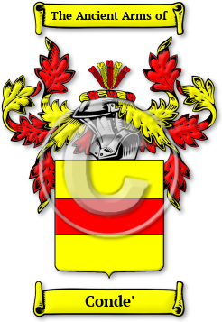 Conde' Family Crest Download (JPG) Legacy Series - 600 DPI