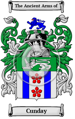 Cunday Family Crest/Coat of Arms