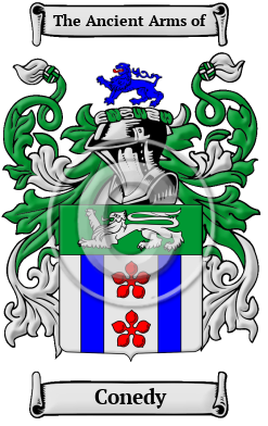Conedy Family Crest/Coat of Arms
