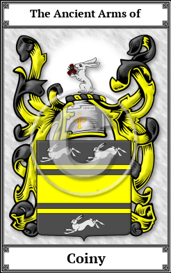 Coiny Family Crest Download (JPG)  Book Plated - 150 DPI