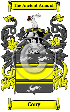 Cony Family Crest/Coat of Arms