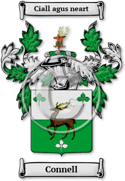 Connell Family Crest Download (jpg) Legacy Series - 150 DPI