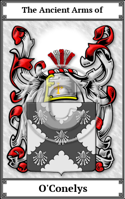 O'Conelys Family Crest Download (JPG)  Book Plated - 150 DPI