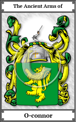 O-connor Family Crest Download (JPG)  Book Plated - 150 DPI