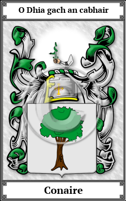 Conaire Family Crest Download (JPG) Book Plated - 600 DPI