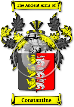 Constantine Family Crest Download (jpg) Legacy Series - 150 DPI