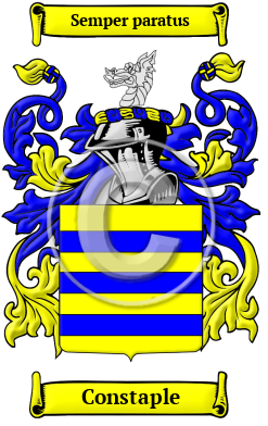 Constaple Family Crest/Coat of Arms