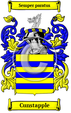 Cunstapple Family Crest/Coat of Arms