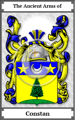 Constan Family Crest Download (JPG)  Book Plated - 150 DPI