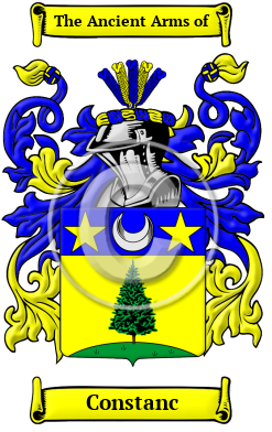 Constanc Family Crest/Coat of Arms