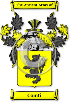 Comti Family Crest Download (jpg) Legacy Series - 150 DPI