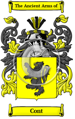 Cont Family Crest/Coat of Arms