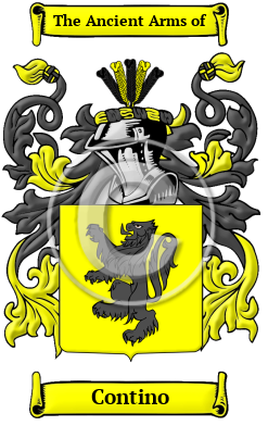 Contino Family Crest/Coat of Arms