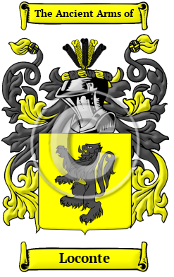Loconte Family Crest/Coat of Arms