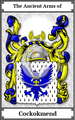 Cockokmend Family Crest Download (JPG) Book Plated - 300 DPI