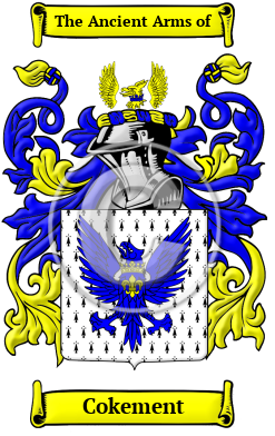 Cokement Family Crest/Coat of Arms