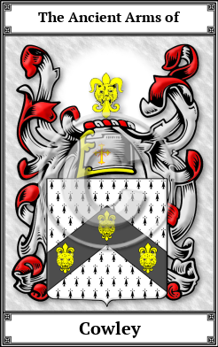Cowley Family Crest Download (JPG)  Book Plated - 150 DPI