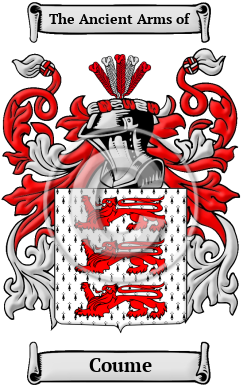 Coume Family Crest/Coat of Arms