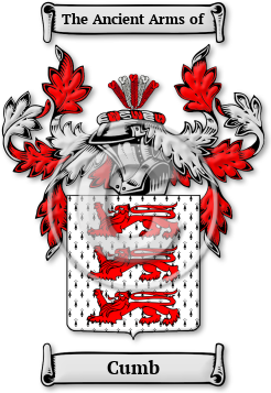 Cumb Family Crest Download (jpg) Legacy Series - 150 DPI
