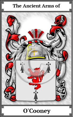 O'Cooney Family Crest Download (JPG)  Book Plated - 150 DPI
