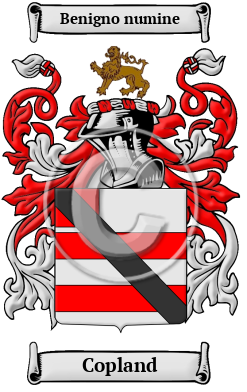 Copland Family Crest/Coat of Arms