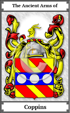 Coppins Family Crest Download (JPG)  Book Plated - 150 DPI