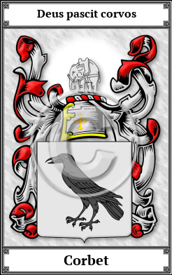 Corbet Family Crest Download (JPG)  Book Plated - 150 DPI