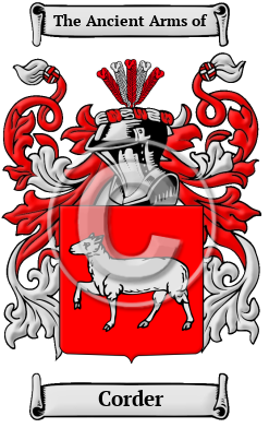 Corder Family Crest/Coat of Arms