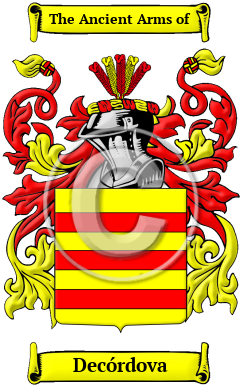 Decórdova Family Crest/Coat of Arms