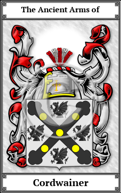 Cordwainer Family Crest Download (JPG) Book Plated - 600 DPI