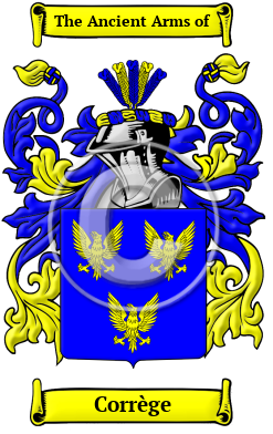 Corrège Family Crest/Coat of Arms