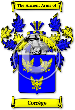 Corrège Family Crest Download (jpg) Legacy Series - 150 DPI