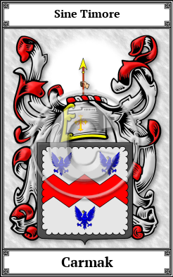 Carmak Family Crest Download (JPG)  Book Plated - 150 DPI