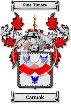 Carmak Family Crest Download (jpg) Legacy Series - 150 DPI