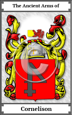 Cornelison Family Crest Download (JPG)  Book Plated - 150 DPI