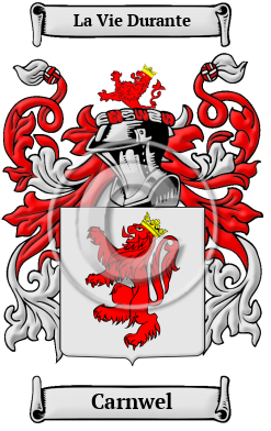 Carnwel Family Crest/Coat of Arms