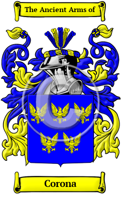 Corona Family Crest/Coat of Arms