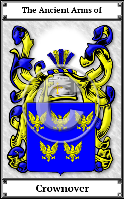 Crownover Family Crest Download (JPG) Book Plated - 600 DPI