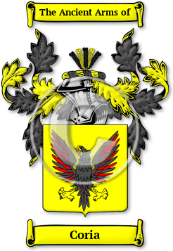 Coria Family Crest Download (jpg) Legacy Series - 150 DPI