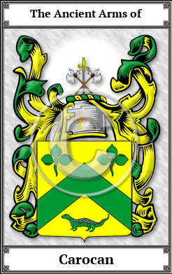 Carocan Family Crest Download (JPG)  Book Plated - 150 DPI
