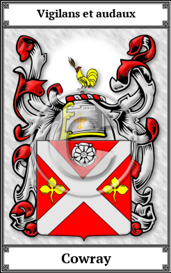 Cowray Family Crest Download (JPG)  Book Plated - 150 DPI