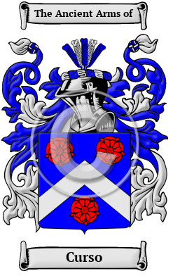Curso Family Crest/Coat of Arms
